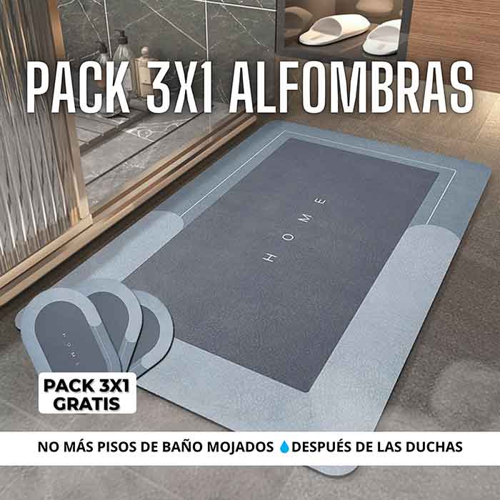 PACK 3X1 ALFOMBRA SUPERPRO ABSORBENTE - Ecutienda.store