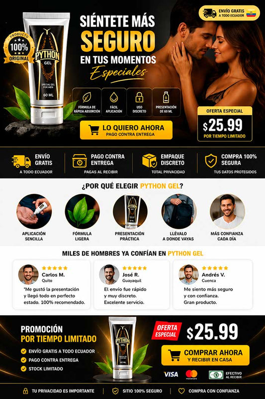 Gel Python Masculino