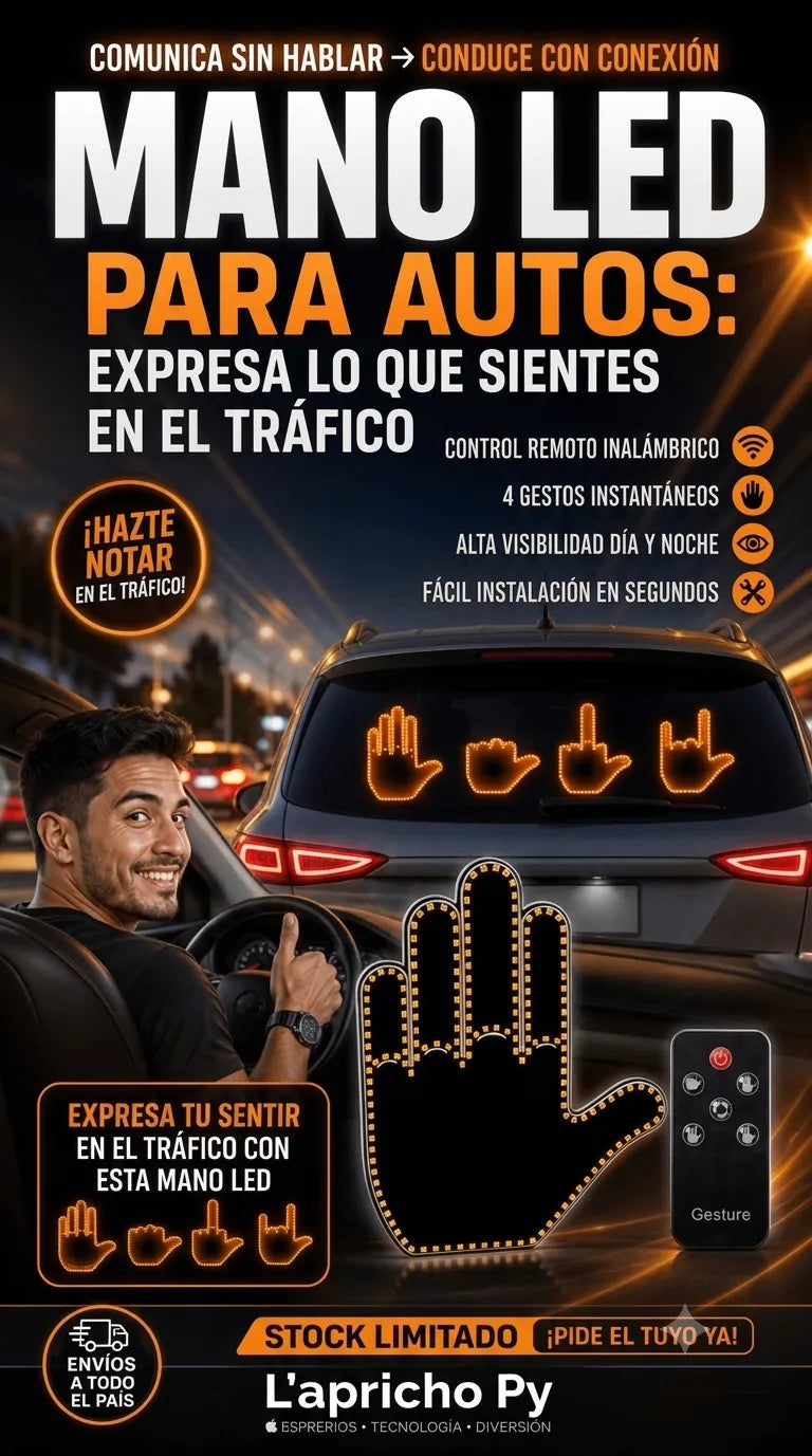 MANOPRO 👍 LED INALÁMBRICA CON GESTOS DIVERTIDOS🚦