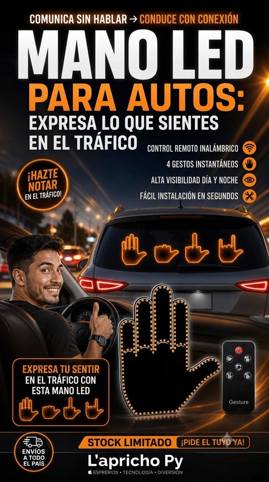 MANOPRO 👍 LED INALÁMBRICA CON GESTOS DIVERTIDOS🚦