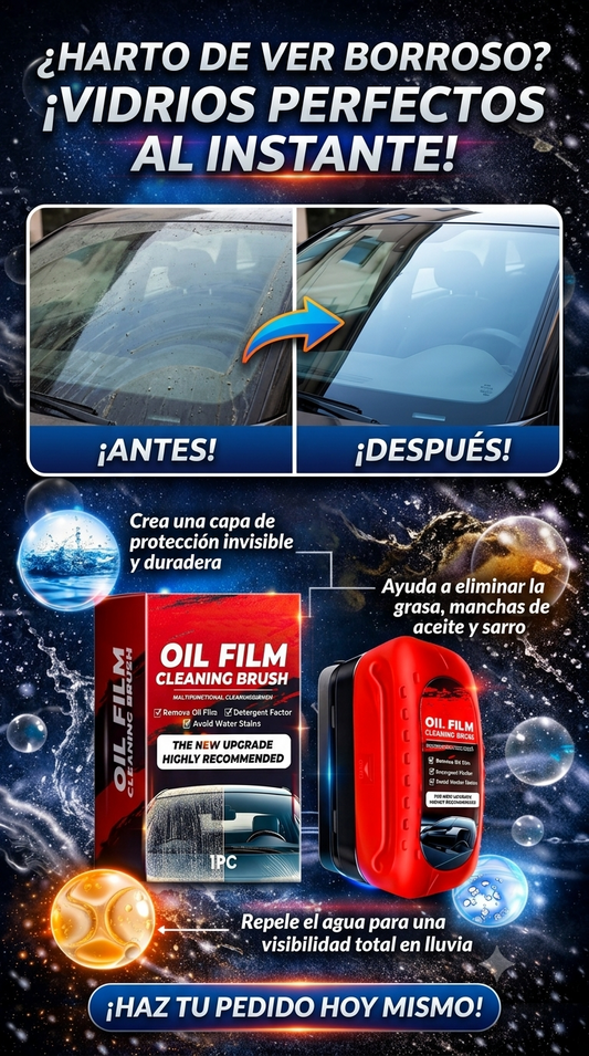 Cepillo-FilmPro® - ¡Remueve grasa de tu vidrio!