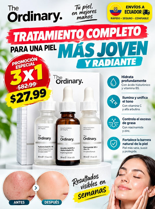 The Ordinary 3x1 - Adios Acne + Manchas + Ojeras