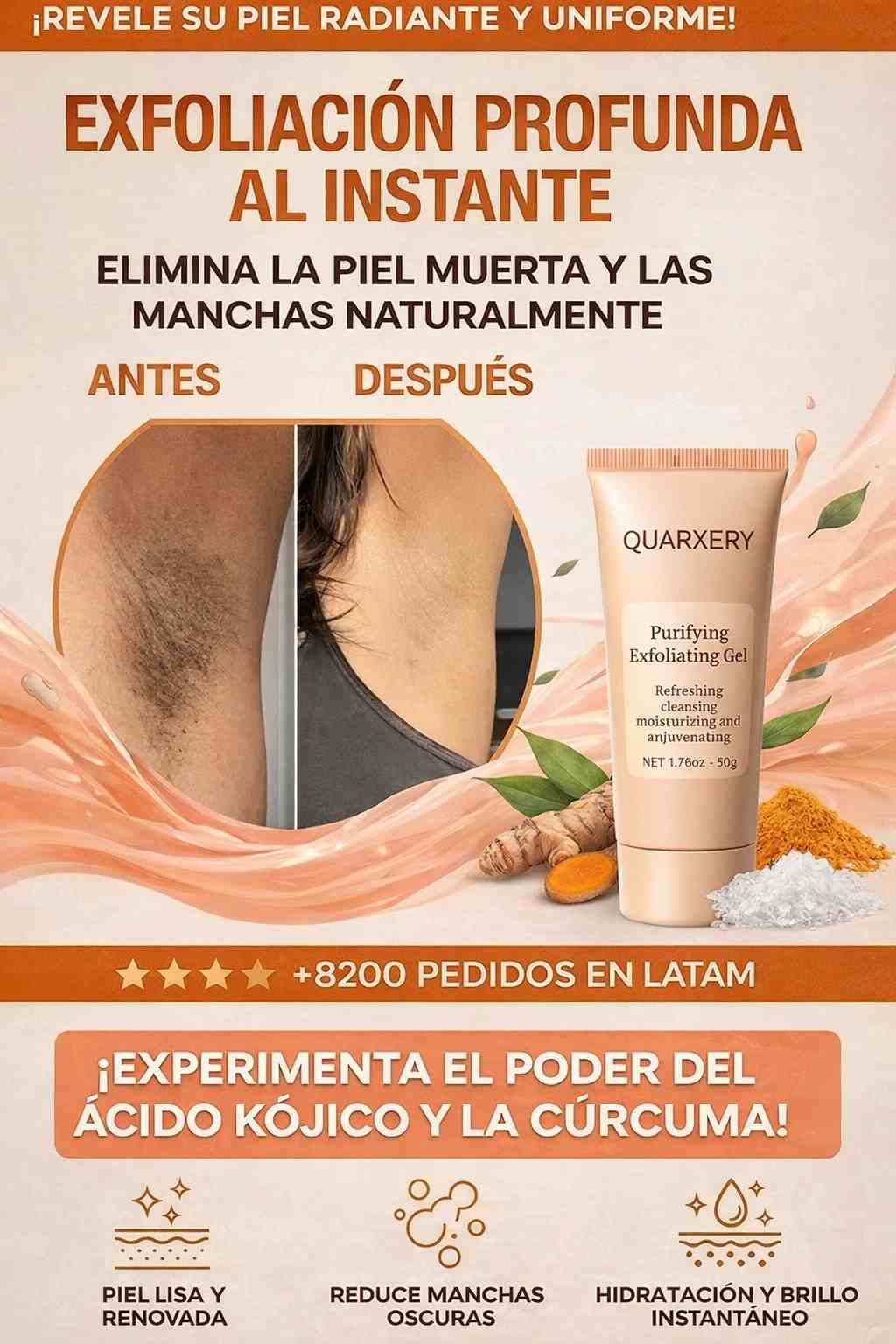 Quarxery Gel Exfoliante Aclarador 60g✨