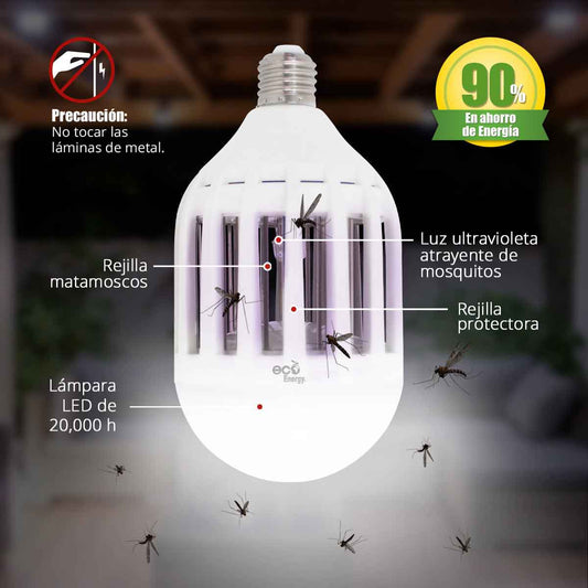 Foco Led anti- Mosquito + Repelente