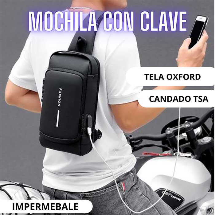 Mochila Antirrobo Multifuncional con Clave + ENVÍO GRATIS - Ecutienda.store