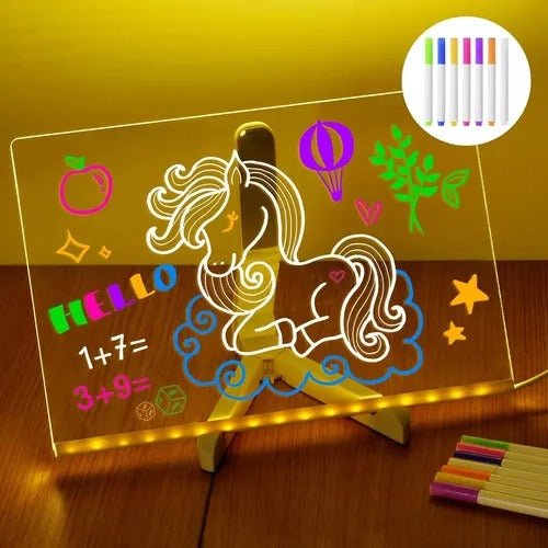 PIZARRA LED MÁGICA 7 PULGADAS + GRATIS 7 ROTULADORES - Ecutienda.store