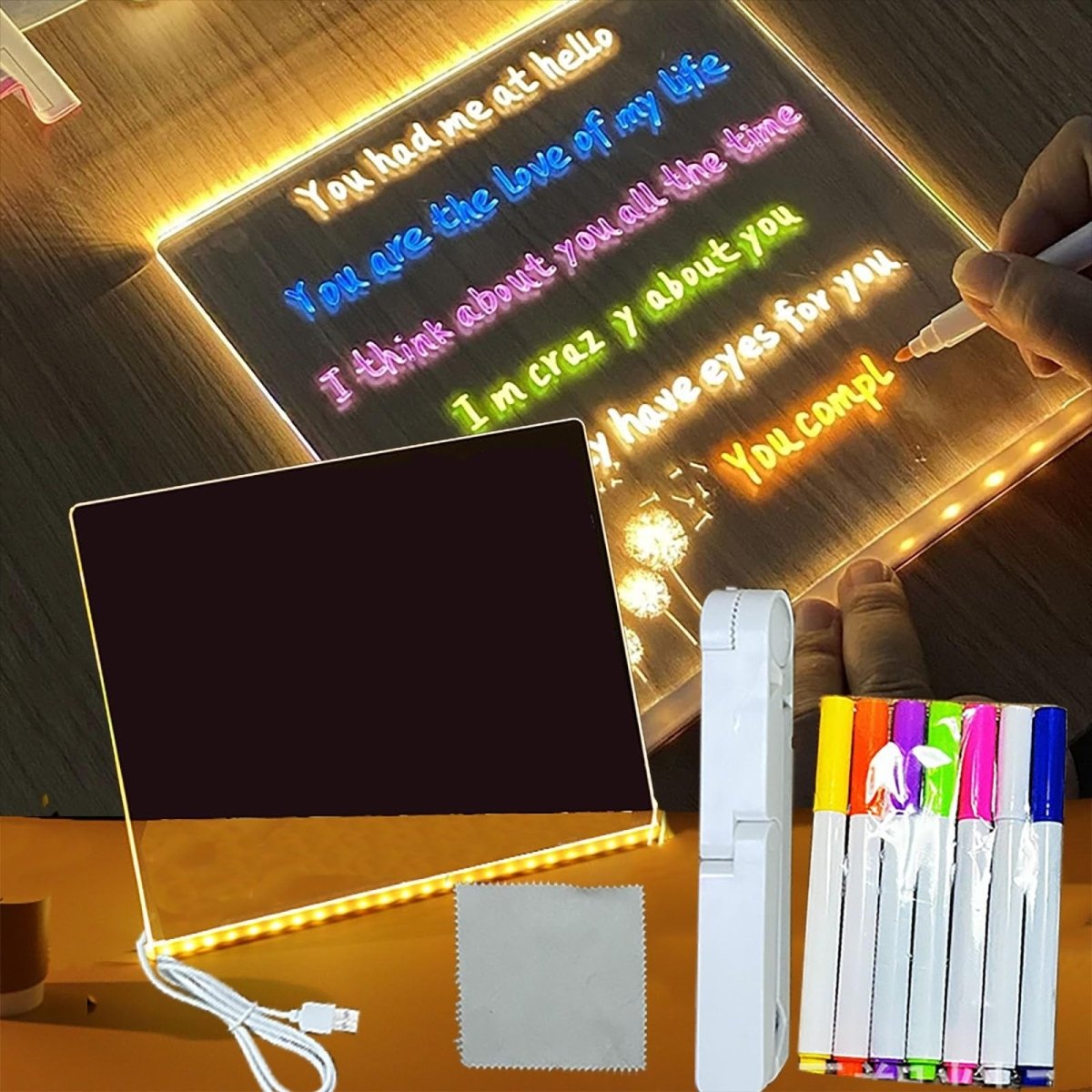 PIZARRA LED MÁGICA 7 PULGADAS + GRATIS 7 ROTULADORES - Ecutienda.store