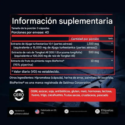 🔥TURKESTERONE - Aumenta tu rendimiento físico y mental🔥 - Ecutienda.store